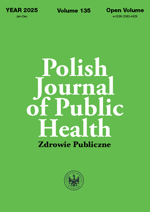 View Vol. 135 (2025): Polish Journal of Public Health